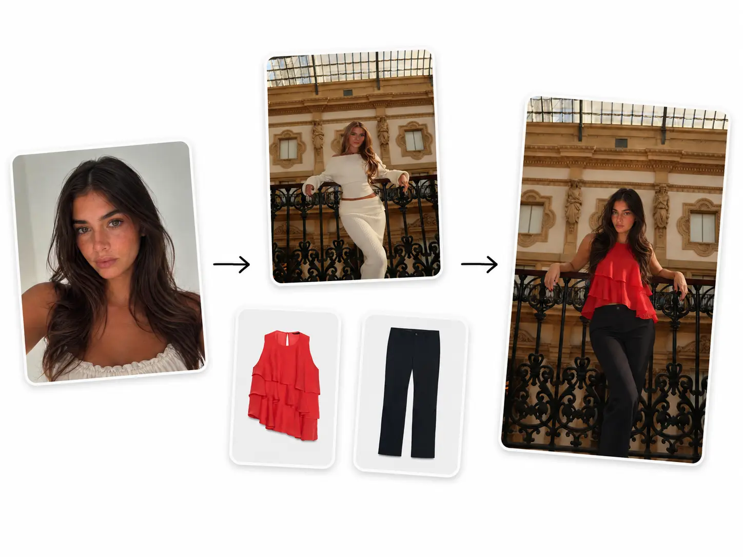 Generated influencer content preview